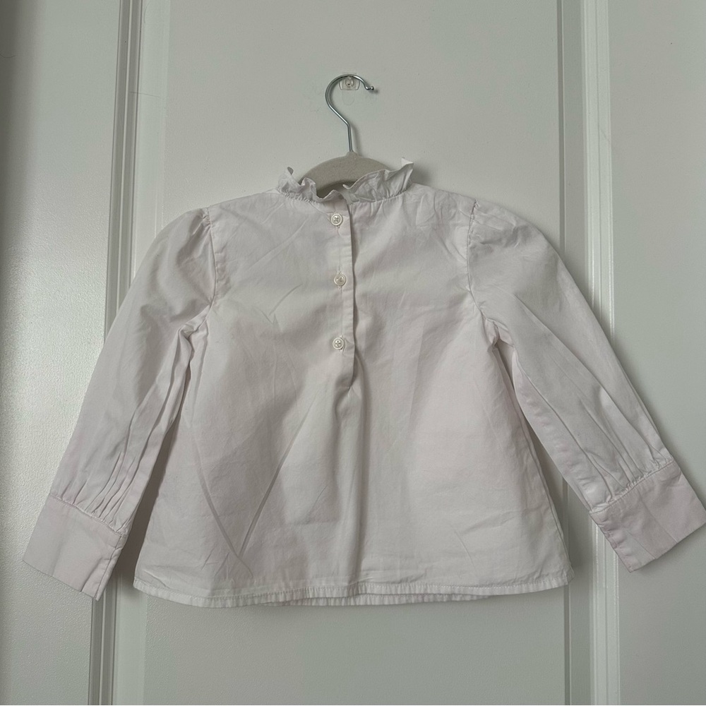 Pintuck Ruffle Collar Top - Picture 2 of 6